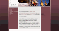 Desktop Screenshot of dommusik-sg.ch
